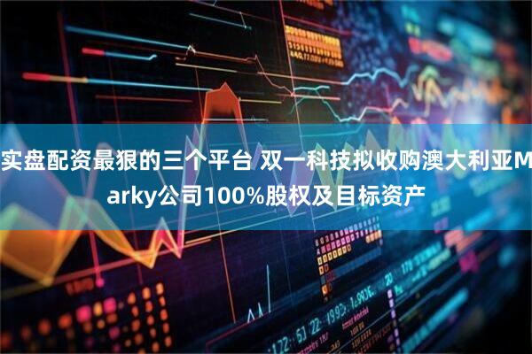 实盘配资最狠的三个平台 双一科技拟收购澳大利亚Marky公司100%股权及目标资产